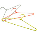 Wholesale space saving Non Slip Display Cheap Clothing Rope Covered Hanger Braided Cord Wire Hangers